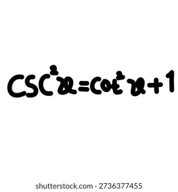 Handwritten Trigonometry Lessons with Black Charcoal