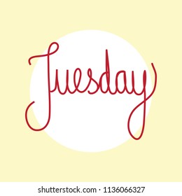 Handwritten Tuesday - Calligraphy