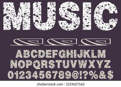 handwritten vector label design old style.Shadow Effect.vintage Hand Drawn.Retro Typography.Vector Illustration.