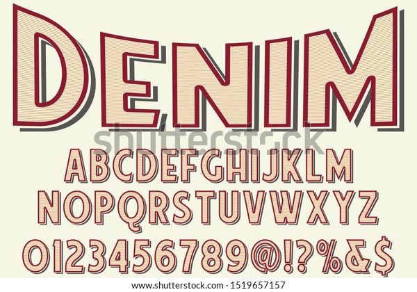 Handwritten Vector Label Design Old Styleshadow Stock Vector (Royalty ...