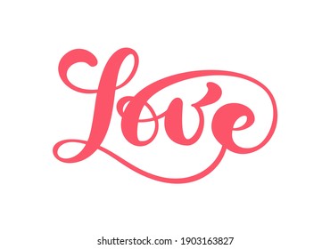 Vector manuscrito Recorte láser texto LOVE y corazón Feliz San Valentín tarjeta de día, cita romántica para tarjeta de felicitación de diseño, tatuaje, invitación de vacaciones.