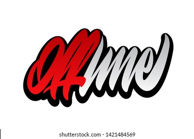 handwritten vector lettering design. Vector calligraphy illustration isolated. Typography for banners, badges, postcard, t-shirt, prints, posters.
