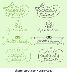 Handwritten vector logo. Beauty salon. SPA salon. Health & beauty
