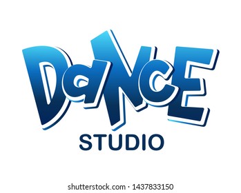 Handwritten word Dance. Hand drawn lettering. Element for your design for banner, poster, ticket. Vector illustration. - Vector