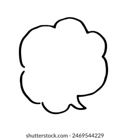 Handgeschriebener Stil mawkish Sprechballons Rahmen.