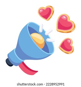 Un práctico icono 2d de la campaña de donación 