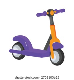 Handy 2D-Stil Symbol der schnellen Elektroroller