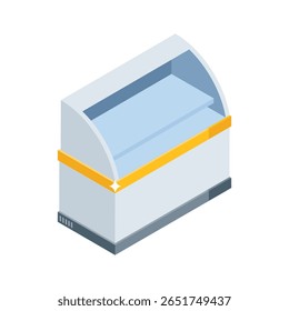 Handy 3d style icon of bakery service counter