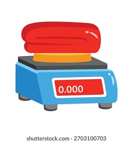 Handy 3d style icon of digital weight scale