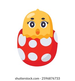 A handy 3d style icon of egg hatching