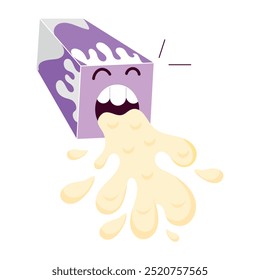 Handy Bundle of Dairy Drinks Flat Stickers 

