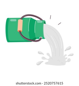Handy Bundle of Dairy Drinks Flat Stickers 

