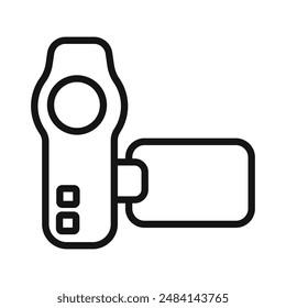 Handy Cam Icon black and white vector sign