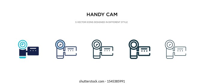 Handy Cam Icon Different Style Vector Stock Vector (Royalty Free ...