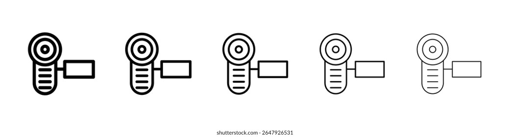 Handy Cam Icon isolated vector on white background set