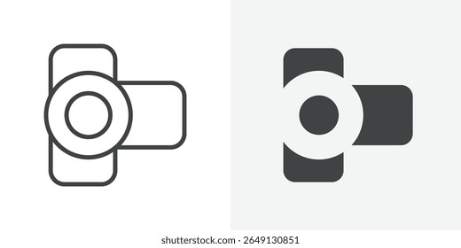 Handy Cam Icon Outline vector sign