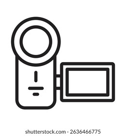 Handy Cam Icon Thin line illustration