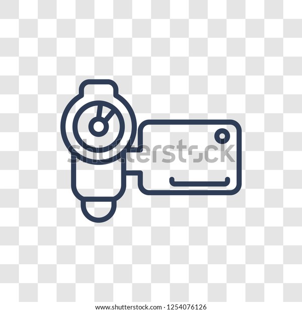 Handy Cam Icon Trendy Linear Handy Stock Vector Royalty Free