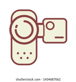 handy cam icon vector, symbol illustration.