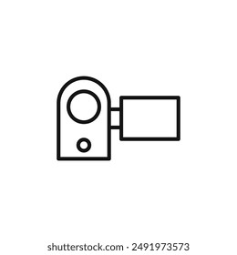 Handy Cam logo signo contorno de Vector