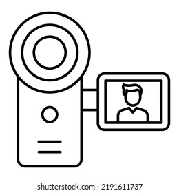 handy cam Vector icon which is suitable for commercial work

