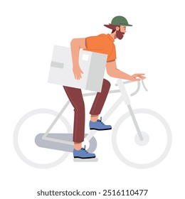 Handy Collection of Delivery Service Flat Illustrations  

