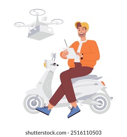 Handy Collection of Delivery Service Flat Illustrations  

