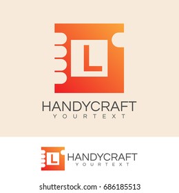 handy craft initial Letter L Logo design