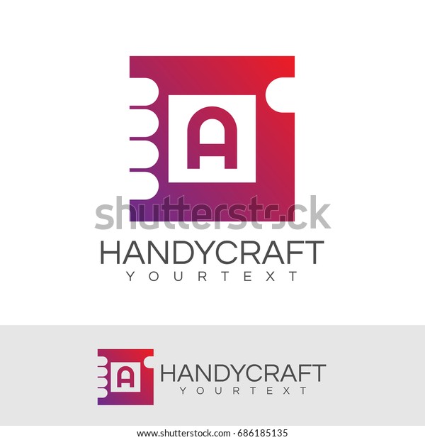 Handy Craft Initial Letter Logo Design Stock Vector Royalty Free