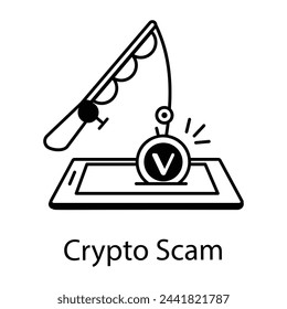 Mano de iconos lineales de criptomoneda 

