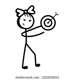 Un práctico diseño de ícono de doodle de destino 