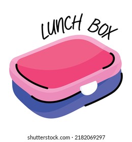 A Handy Doodle Sticker Of Lunch Box 