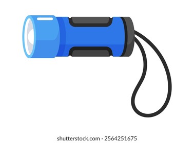 Handy flashlight lamp vector illustration