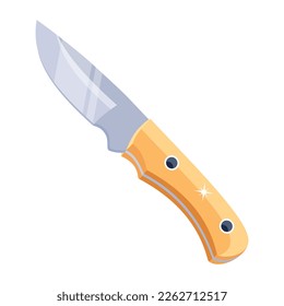 A handy flat design of knife 
