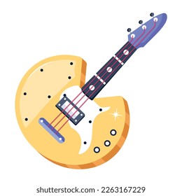 A handy flat design of mandola