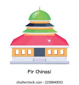 A handy flat design of pir chinasi