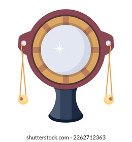 A handy flat design of spinning drum 