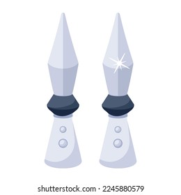 A handy flat icon of arrowheads 