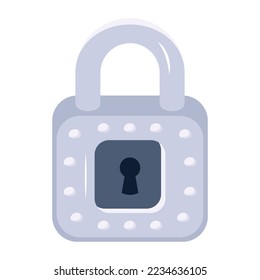 A handy flat icon design of lock 