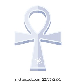 Handy flat icon of an egyptian cross 