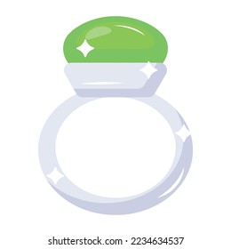 A handy flat icon of gold sack 