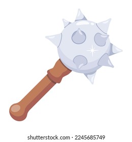 Un práctico icono plano de la coraza 