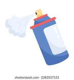 A handy flat sticker of snow spray 