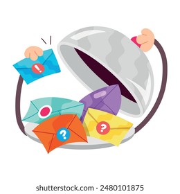 Handy Flat Stickers of Postal Service 

