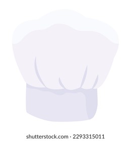 A handy flat vector of chef hat 