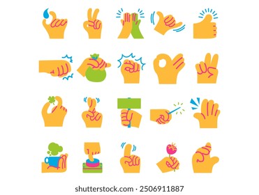 Handy Hand Sticker Mobile Set