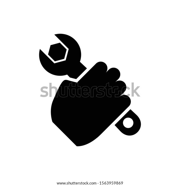 Handy Icon Black Color Stock Vector Royalty Free