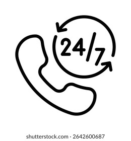 Un práctico icono de servicio de llamadas diseñado en línea