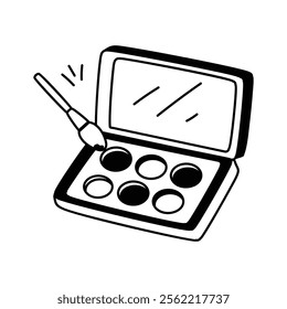 A handy icon of eyeshadow kit in modern style