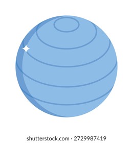 Handy isometric style icon of large yoga exercise ball